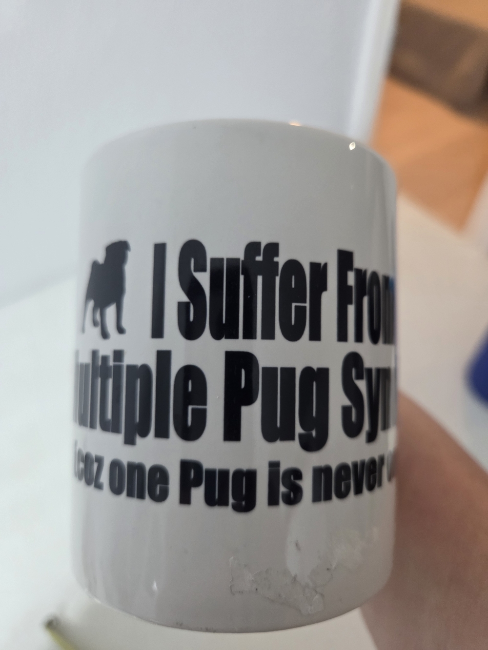 I Suffer From Multiple Pug Syndrome Cuz One Pug is never enough, Ceramic Mug